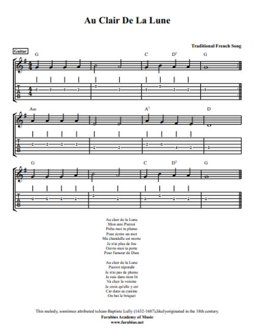 Au clair de la lune